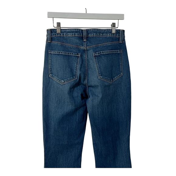 L'AGENCE JEANS WOMENS SIZE 29 RUTH HIGH RISE STRAIGHT RAW HEM STOCKTON BLUE NEW - Picture 9 of 14
